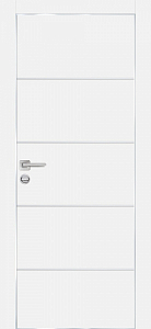 Товар Межкомнатная дверь ПХ-12  AL кромка с 4-х ст. Белый матовый